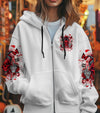 HOW HEARTLESS I CAN BE SKULL MESSY BUN ALL OVER PRINT - TLNT2802255