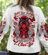 HOW HEARTLESS I CAN BE SKULL MESSY BUN ALL OVER PRINT - TLNT2802255