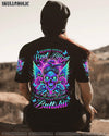 BEHIND EVERY BAD B MESSY BUN SKULL ALL OVER PRINT - TLNT2803245