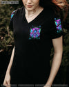 BEHIND EVERY BAD B MESSY BUN SKULL ALL OVER PRINT - TLNT2803245