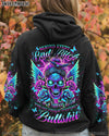 BEHIND EVERY BAD B MESSY BUN SKULL ALL OVER PRINT - TLNT2803245