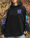 BEHIND EVERY BAD B MESSY BUN SKULL ALL OVER PRINT - TLNT2803245