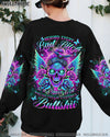 BEHIND EVERY BAD B MESSY BUN SKULL ALL OVER PRINT - TLNT2803245