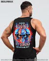 I'M NEVER ALONE 3 SKULLS FLAG ALL OVER PRINT - TLNT3006233