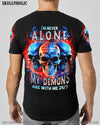 I'M NEVER ALONE 3 SKULLS FLAG ALL OVER PRINT - TLNT3006233