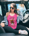 GOD GIFTED ME TWO TITLES MOM AND GRANDMA MESSY BUN SKULL ALL OVER PRINT  - TLNZ0204251