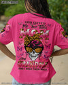 GOD GIFTED ME TWO TITLES MOM AND GRANDMA MESSY BUN SKULL ALL OVER PRINT  - TLNZ0204251