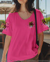 GOD GIFTED ME TWO TITLES MOM AND GRANDMA MESSY BUN SKULL ALL OVER PRINT  - TLNZ0204251