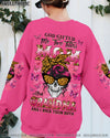 GOD GIFTED ME TWO TITLES MOM AND GRANDMA MESSY BUN SKULL ALL OVER PRINT  - TLNZ0204251