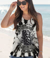 HOW HEARTLESS I CAN BE TATTOO SKULL LADY ALL OVER PRINT - TLNZ0703251