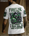 FIGHT ME IF YOU WISH REAPER SKULL ALL OVER PRINT -  TLNZ0802251