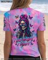 I DO WHAT I WANT MESSY BUN SKULL ALL OVER PRINT  - TLNZ0805253