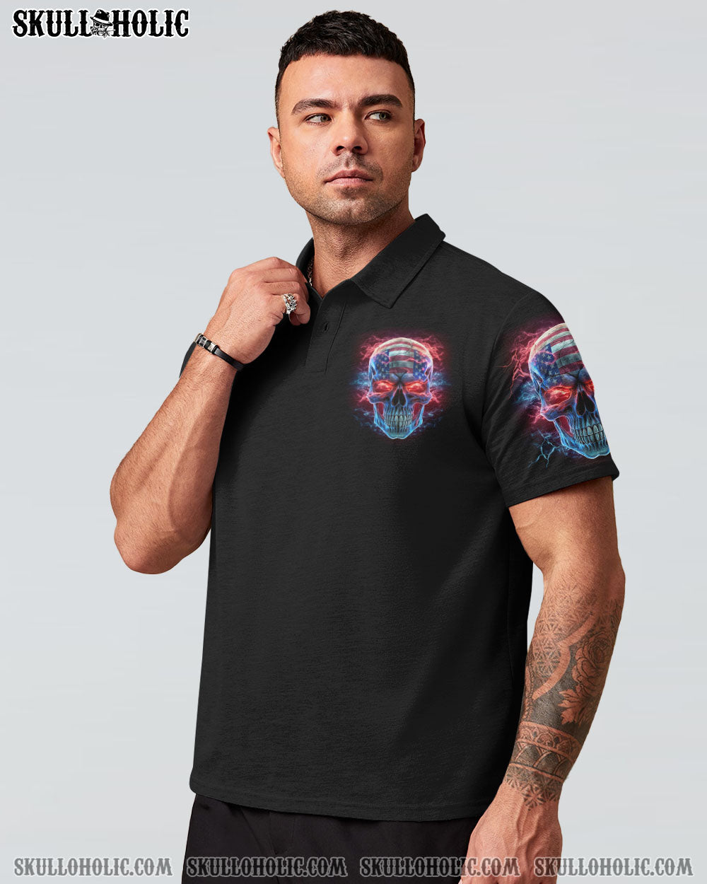 RESPECT IS EARNED SKULL FLAG ALL OVER PRINT - TLNZ0806232