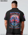 RESPECT IS EARNED SKULL FLAG ALL OVER PRINT - TLNZ0806232