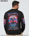 RESPECT IS EARNED SKULL FLAG ALL OVER PRINT - TLNZ0806232