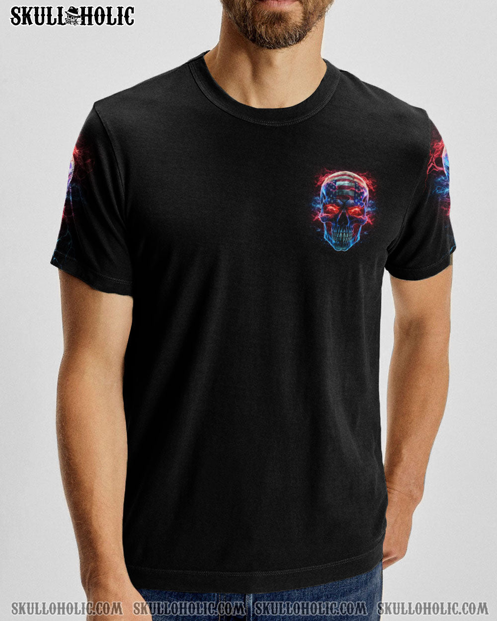 RESPECT IS EARNED SKULL FLAG ALL OVER PRINT - TLNZ0806232