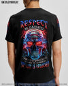 RESPECT IS EARNED SKULL FLAG ALL OVER PRINT - TLNZ0806232