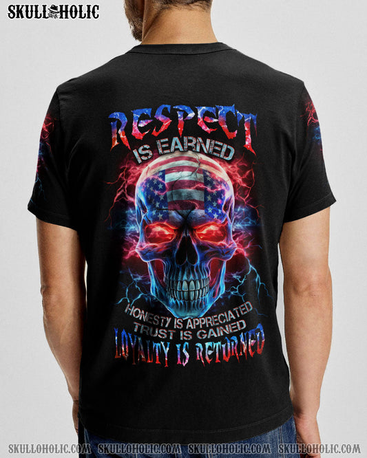 RESPECT IS EARNED SKULL FLAG ALL OVER PRINT - TLNZ0806232