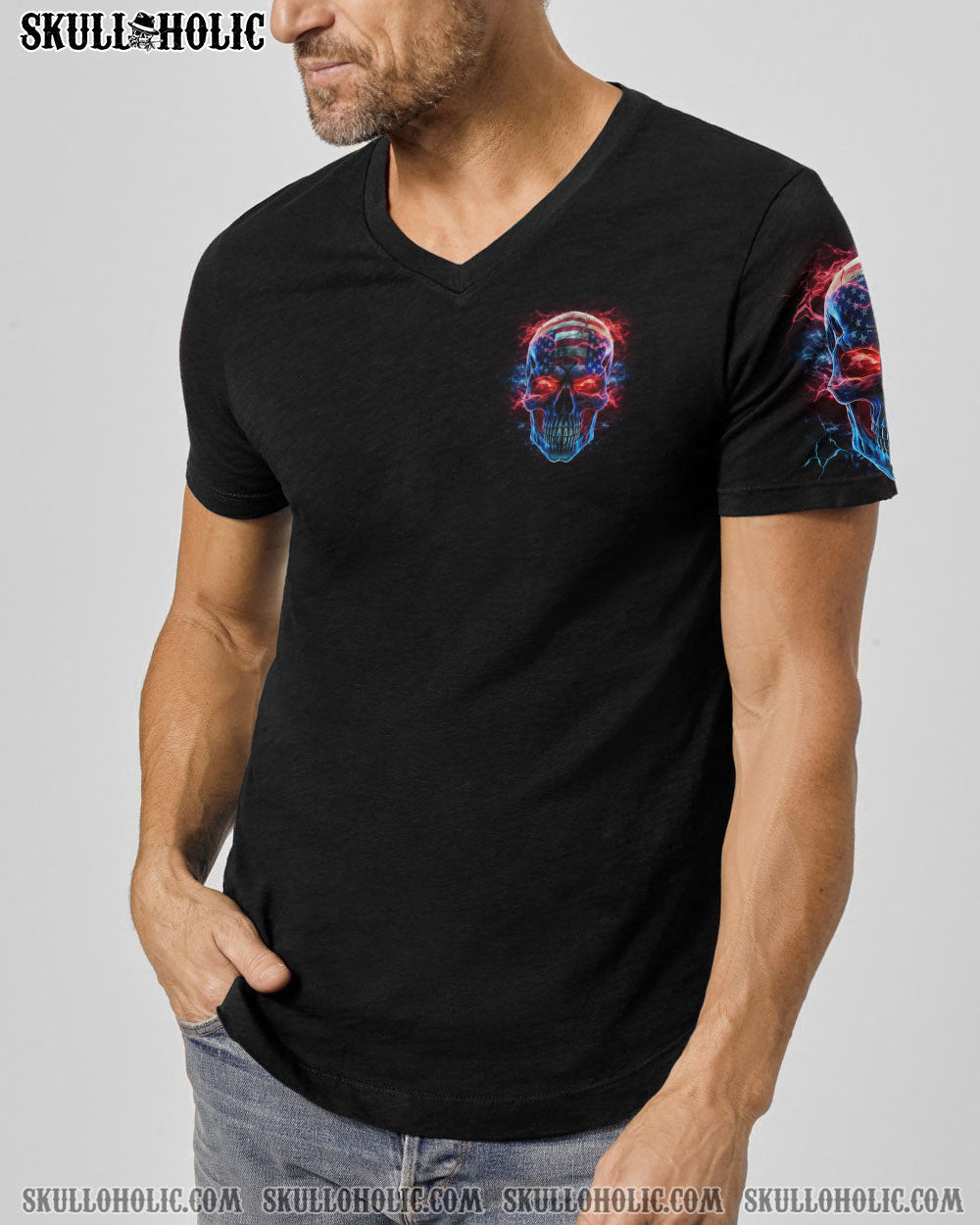 RESPECT IS EARNED SKULL FLAG ALL OVER PRINT - TLNZ0806232