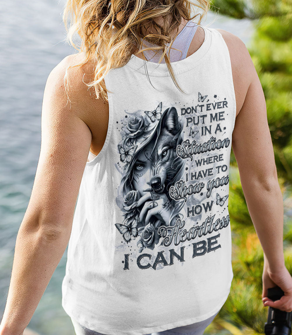 HOW HEARTLESS I CAN BE WOLF LADY ALL OVER PRINT - TLNZ1003251
