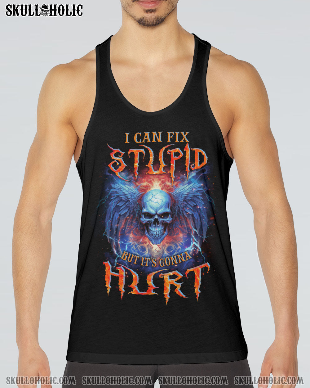 I CAN FIX STUPID SKULL ALL OVER PRINT - TLNZ1109231