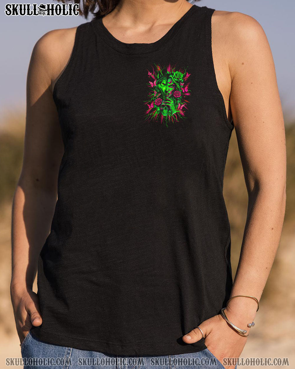 HOW HEARTLESS I CAN BE SKULL WOLF ALL OVER PRINT -  TLNZ1204252