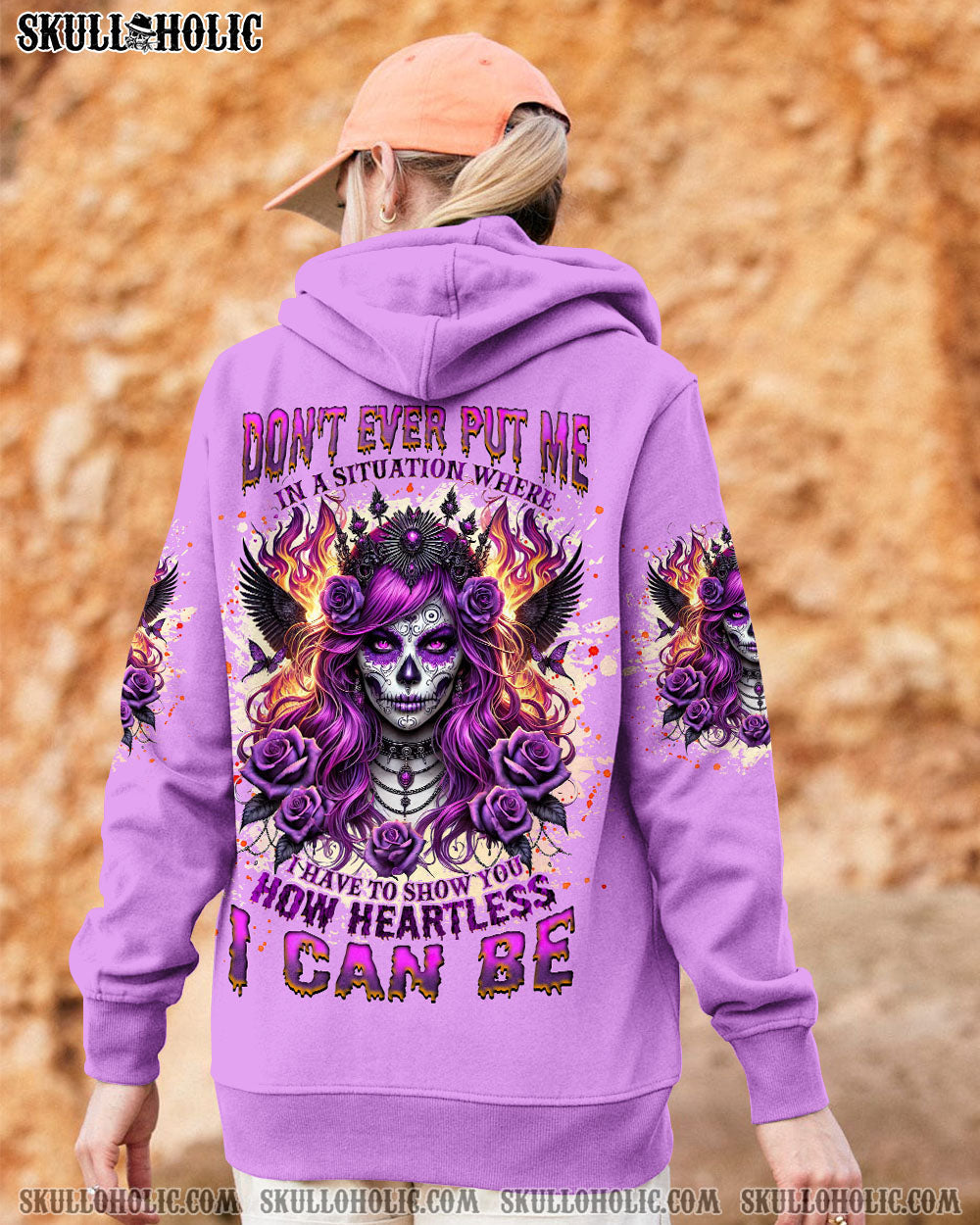 HOW HEARTLESS I CAN BE SKULL LADY ALL OVER PRINT - TLNZ2012241