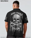 ZERO F GIVEN BONES SKULL B&W FLAG ALL OVER PRINT - TLNZ2304243