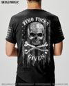 ZERO F GIVEN BONES SKULL B&W FLAG ALL OVER PRINT - TLNZ2304243