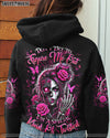 DON'T TRY TO FIGURE ME OUT SKULL MESSY BUN ALL OVER PRINT   - TLNZ2503251