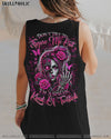 DON'T TRY TO FIGURE ME OUT SKULL MESSY BUN ALL OVER PRINT   - TLNZ2503251