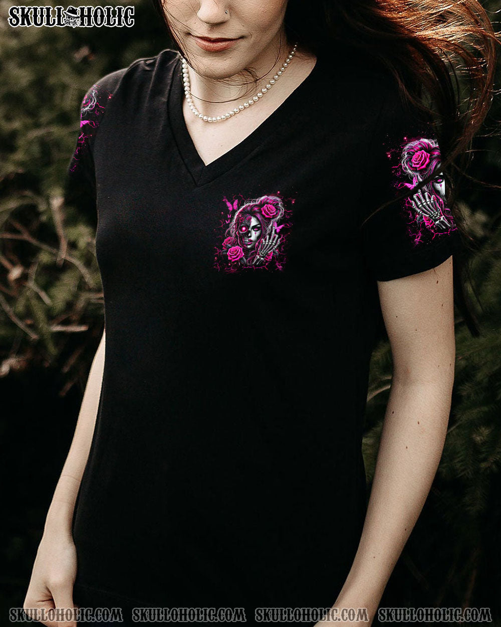 DON'T TRY TO FIGURE ME OUT SKULL MESSY BUN ALL OVER PRINT   - TLNZ2503251