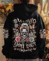 BUT DID YOU DIE MOM LIFE SKULL MESSY BUN ALL OVER PRINT - TLNZ2603251