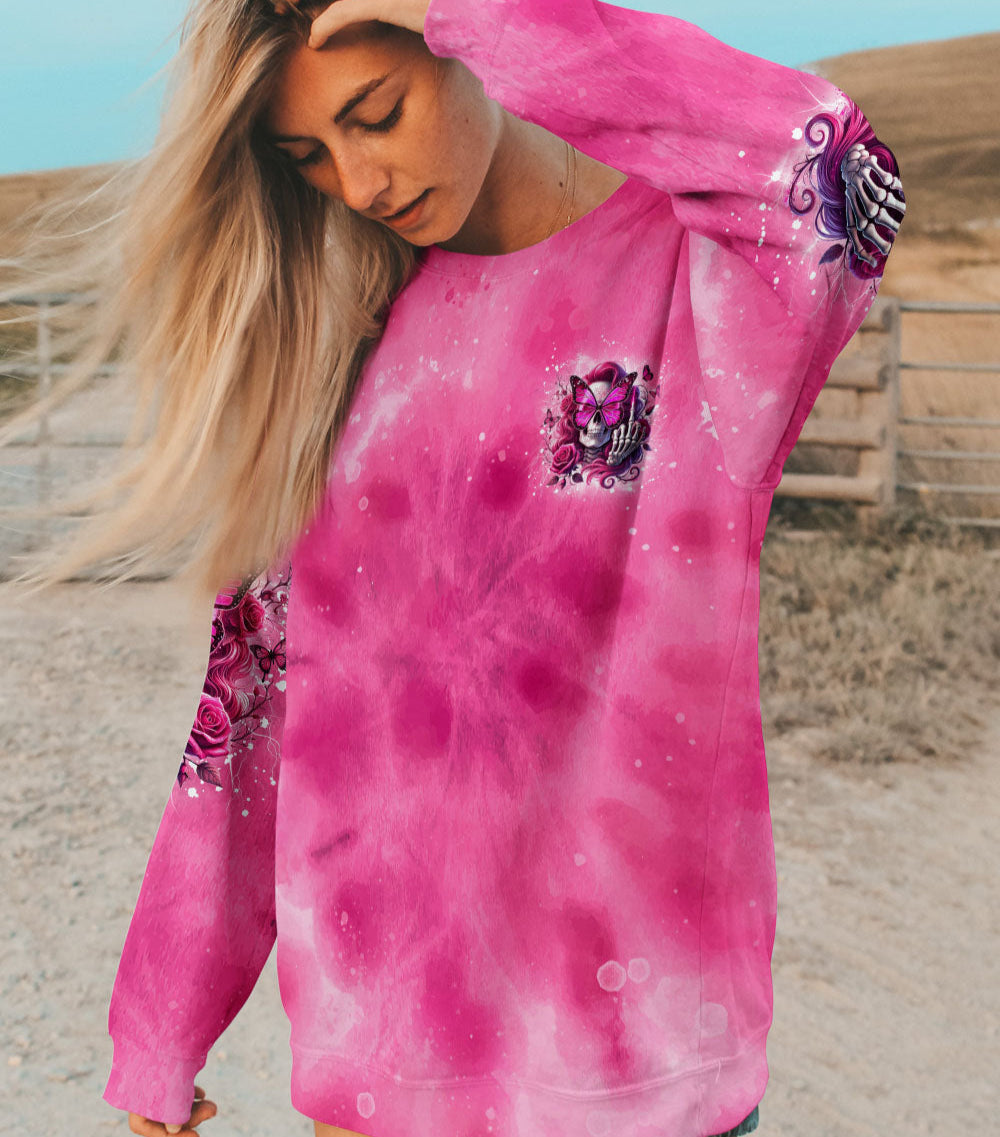 ZERO F GIVEN SKULL MESSY BUN TIE DYE ALL OVER PRINT - TLNZ2702251