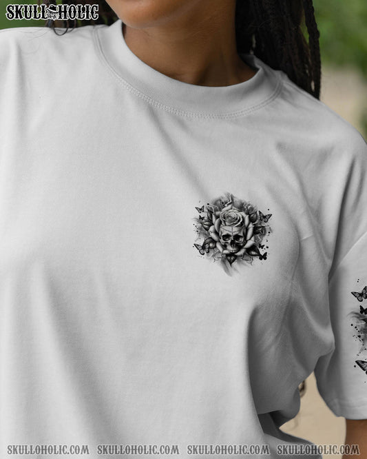 DON'T TRY TO FIGURE ME OUT SKULL ROSE  ALL OVER PRINT   - TLNZ2803253
