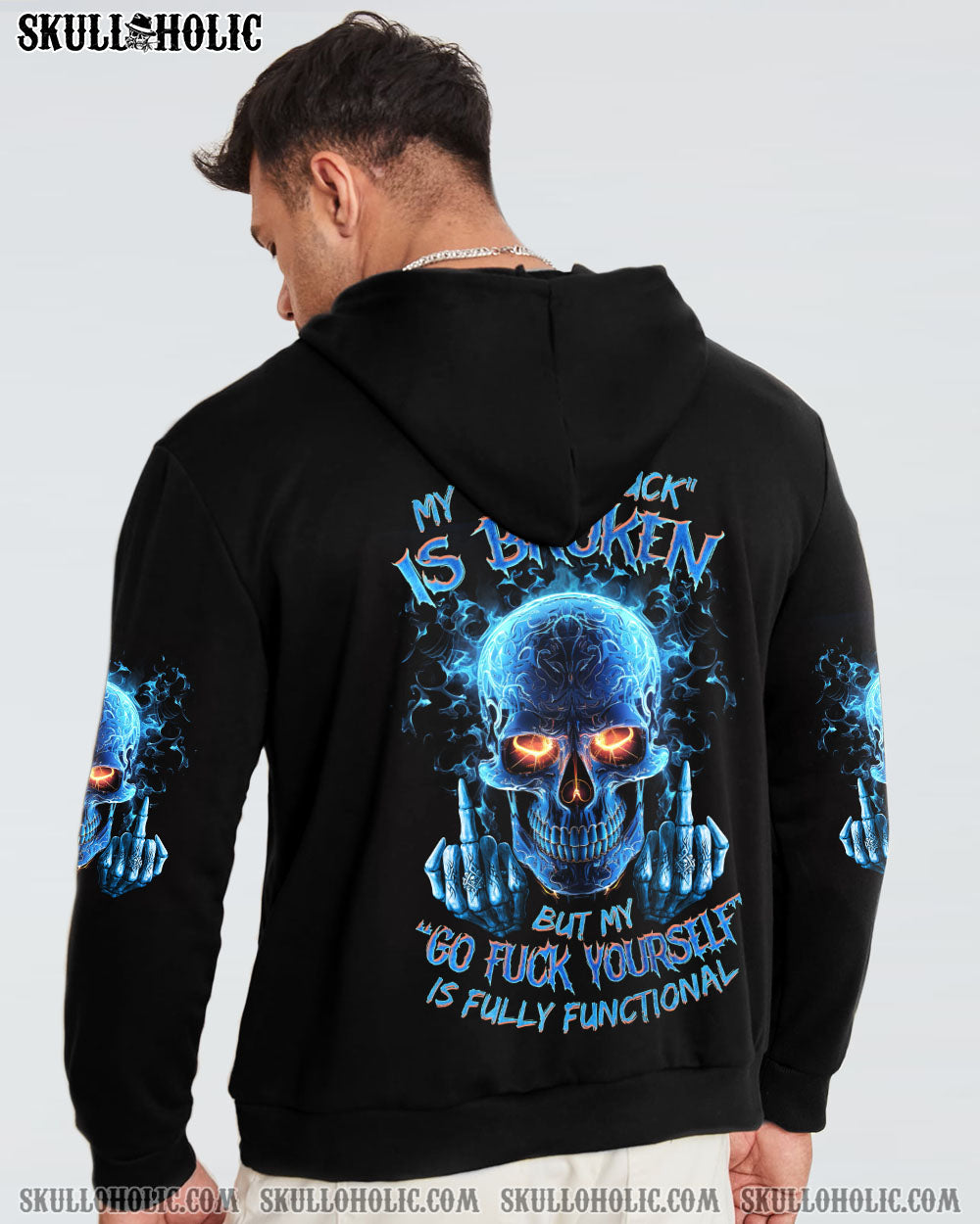 MY GIVE A F IS BROKEN MAD SKULL ALL OVER PRINT - TLNZ2909233