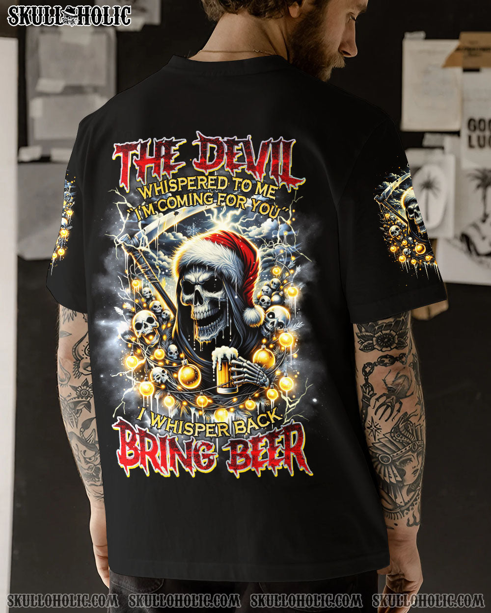 BRING BEER REAPER CHRISTMAS ALL OVER PRINT - TLNZ3010232