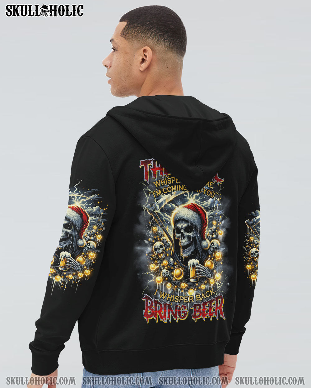 BRING BEER REAPER CHRISTMAS ALL OVER PRINT - TLNZ3010232