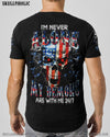 I'M NEVER ALONE SKULL FLAG ALL OVER PRINT - TLTM1006231