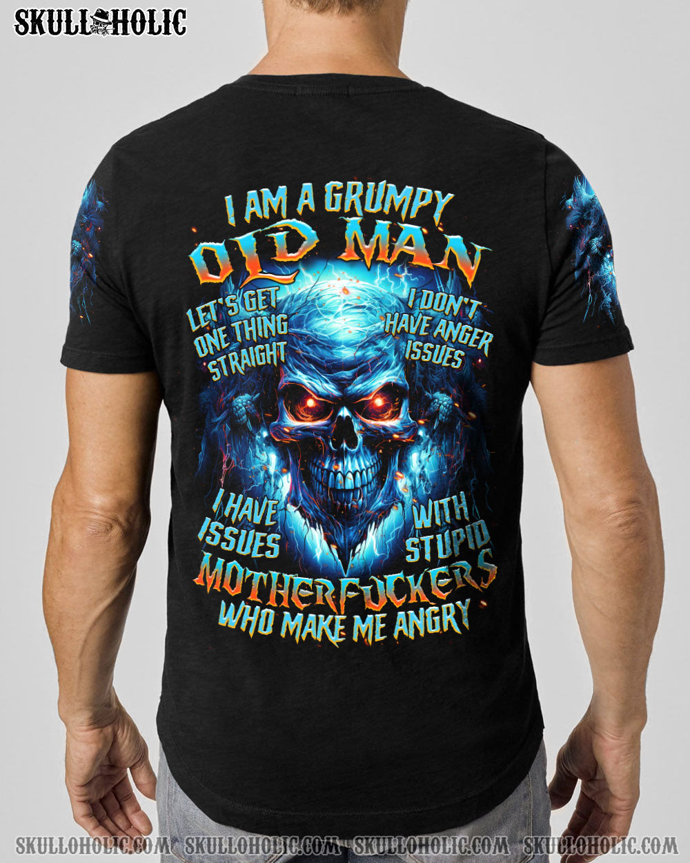 I AM A GRUMPY OLD MAN SKULL ALL OVER PRINT - TLTR0203246