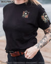 JUDGE ME WHEN SKULL MESSY BUN  ALL OVER PRINT   - TLTR0304251