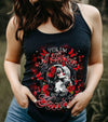 YES I'M A B BUT NOT YOURS SUGAR SKULL ALL OVER PRINT - TLTR0403251