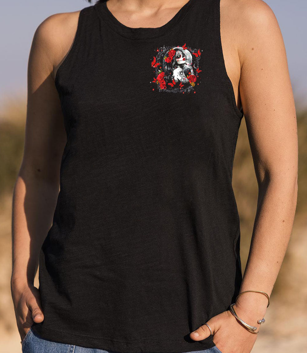 YES I'M A B BUT NOT YOURS SUGAR SKULL ALL OVER PRINT - TLTR0403251