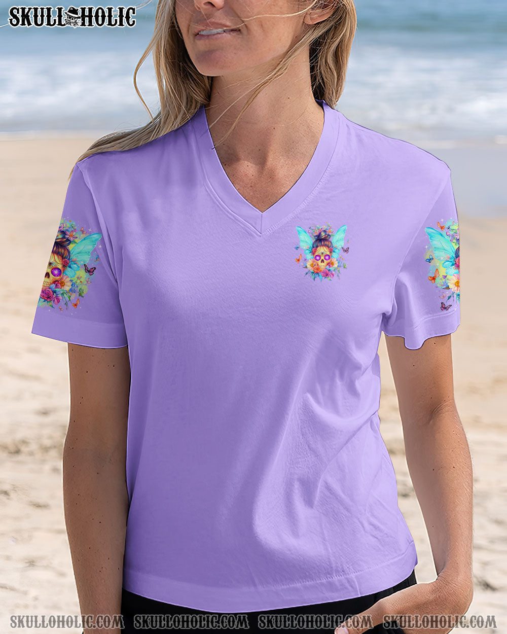KARMA FAIRY SKULL MESSY BUN ALL OVER PRINT - TLTR0404252