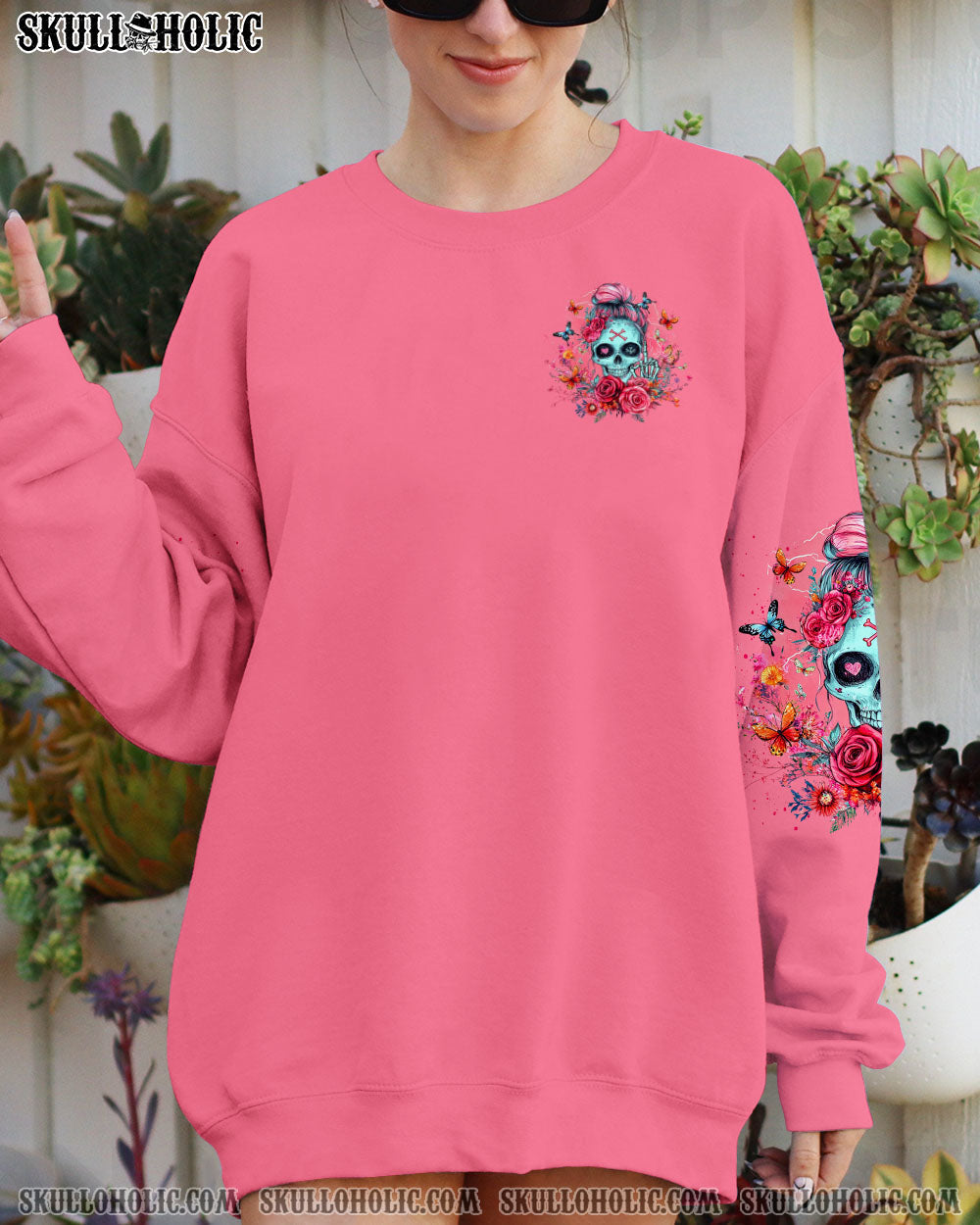 YES I'M PRETTY SKULL MESSY BUN  ALL OVER PRINT - TLTR0605252