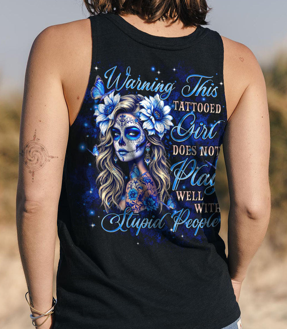 WARNING THIS TATTOOED GIRL ALL OVER PRINT  - TLTR0703252