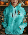I DO WHAT I WANT MESSY BUN SKULL ALL OVER PRINT  - TLTR0805252