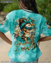 I DO WHAT I WANT MESSY BUN SKULL ALL OVER PRINT  - TLTR0805252