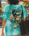 I DO WHAT I WANT MESSY BUN SKULL ALL OVER PRINT  - TLTR0805252