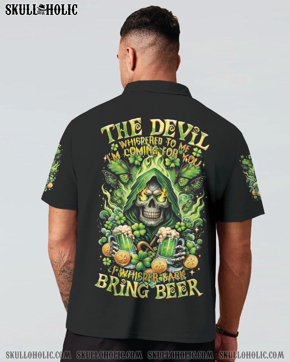 THE DEVIL WHISPERED BEER REAPER PATRICK'S DAY ALL OVER PRINT - TLTR0901245